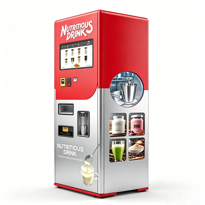 Protein Shake Vending Machine Large Storage Capacity Stainless Steel Customizable Cost-Effective Business Startups Wholesale