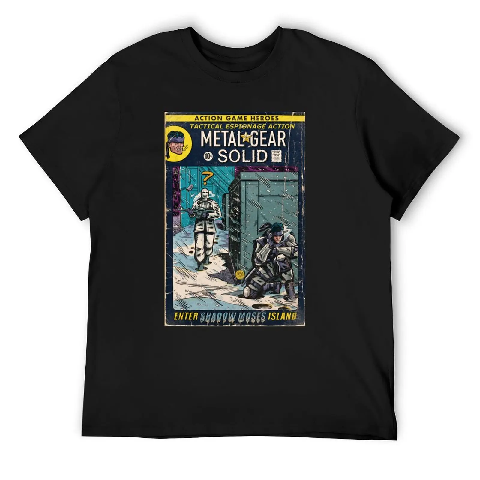 Metal Gear Solid Enter Shadow Moses Comic Book Fan T-Shirt cheap stuff plus sizes mens designer t shirt