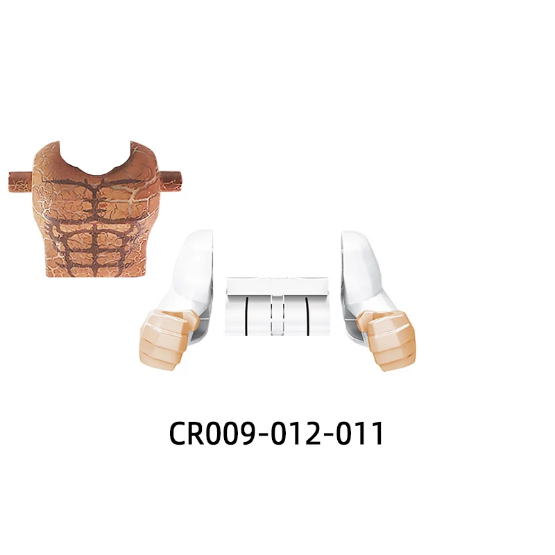 Les CR009-CR012 armes pantalons pièces de cheveux figurines d'action gants modèle blocs MOC briques ensemble cadeaux jouets