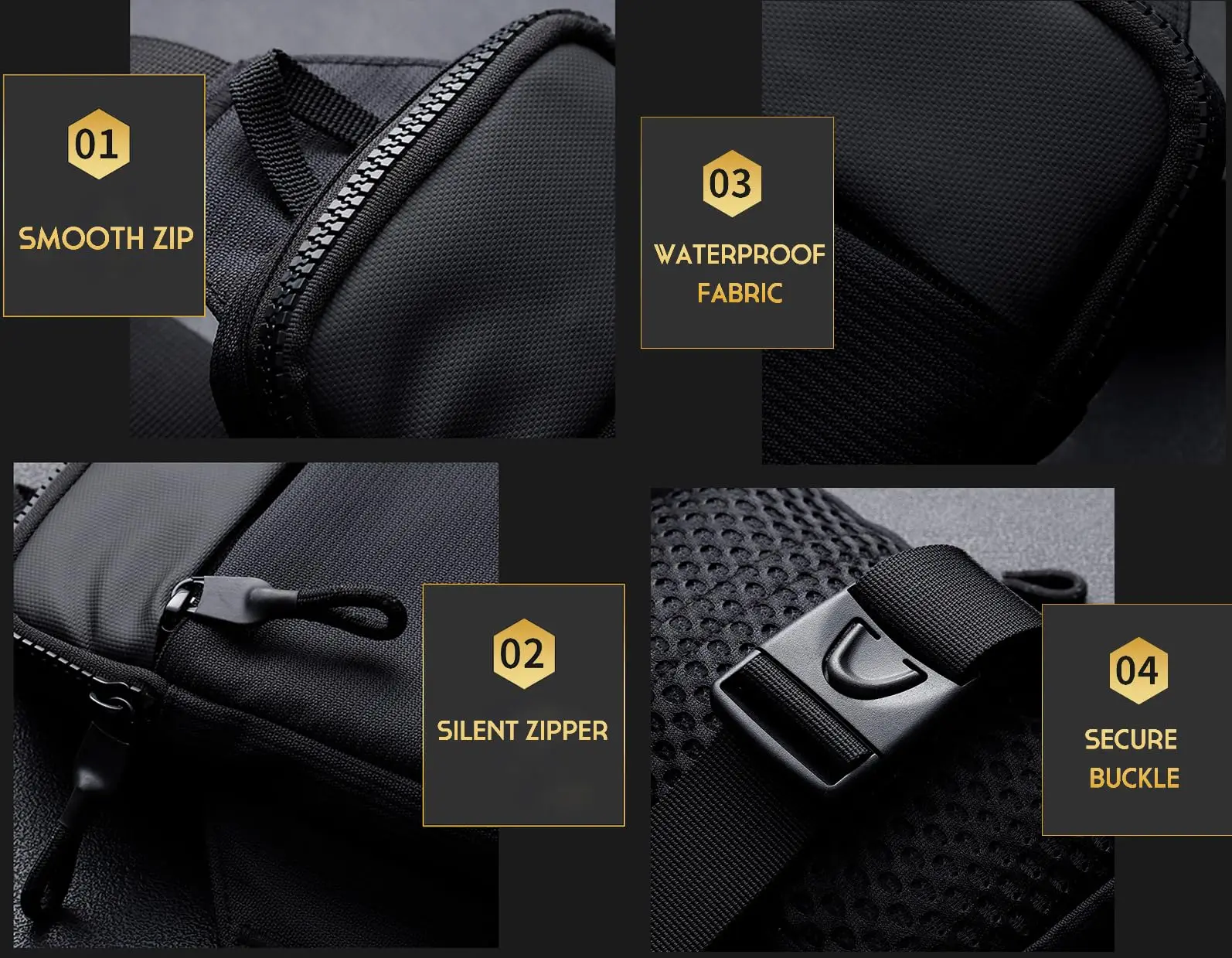 Mini-Brusttasche für Herren und Damen, lässige Umhängetasche, wasserdichtes Nylon, für Outdoor-Aktivitäten, Laufen, Radfahren, Reisen, Handytaschen – Detail 6