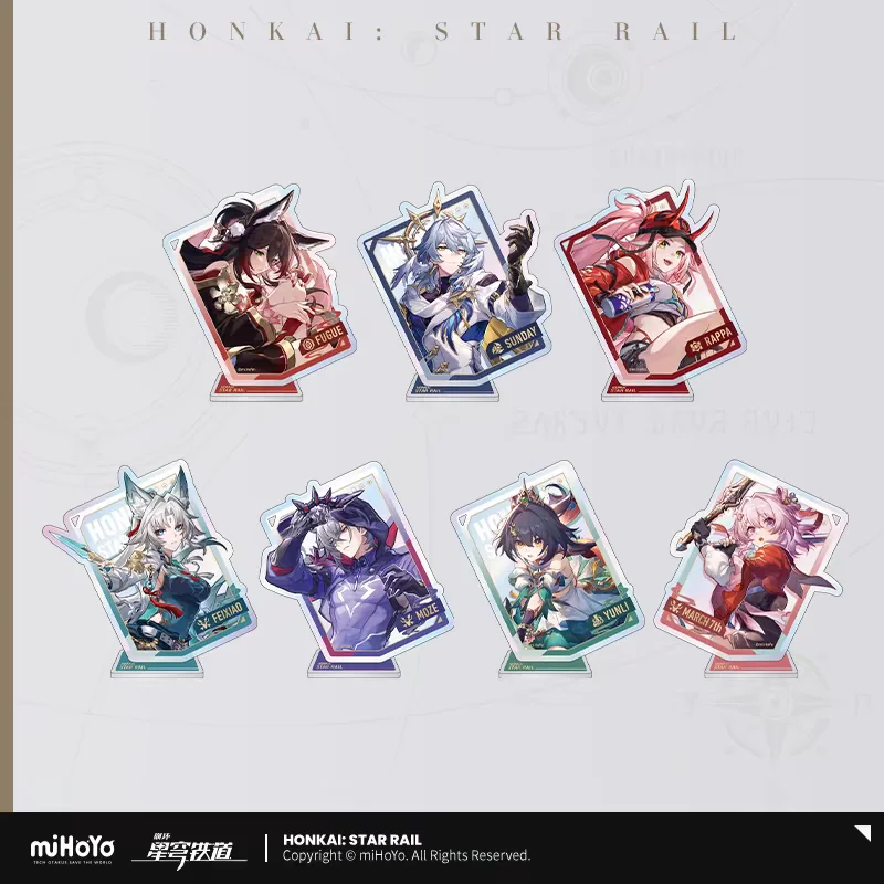 

Pre Sale miHoYo Official Honkai Star Rail Acrylic Hanging 0rnament Starry travel Series Anime Fashion Surrounding Cosplay Gifts
