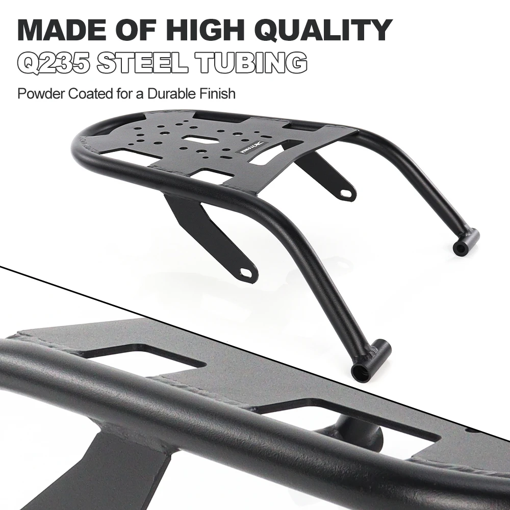 Motorcycle Black Steel Rear Luggage Carrier Rack Fit For Yamaha XT250 XT 250 2008-2025 Cargo Rack Storage Top Case Support