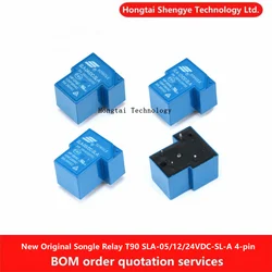 New Original Songle Relay T90 SLA-05VDC-SL-A SLA-12VDC-SL-A SLA-24VDC-SL-A 5pin 4pin 30A 5V 12V 24V