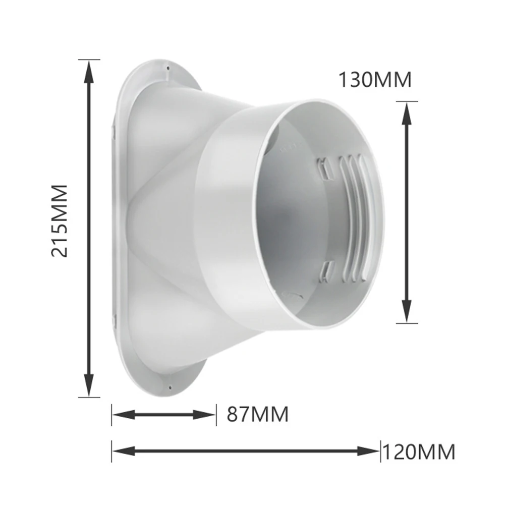 13cm  Exhaust Hose Pipe Connector Coupler for  Flat Mouth Interface Home Appliance Parts
