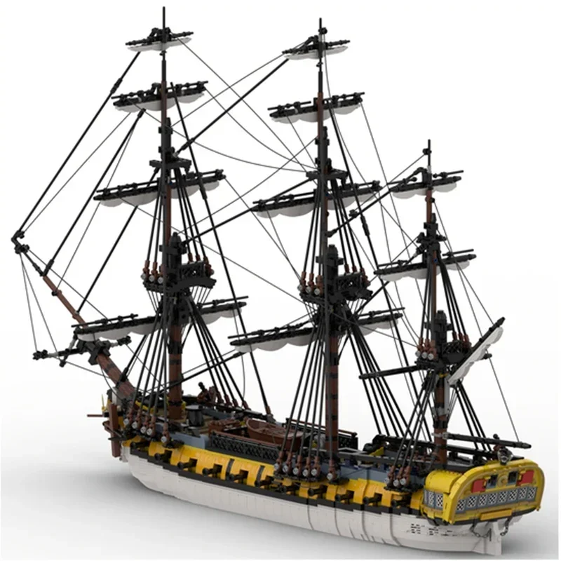 Moc Building Bricks Military Model Spanish Frigate Hermonia Technology Modular Blocks Gifts Toys For Children DIY Sets Assembly