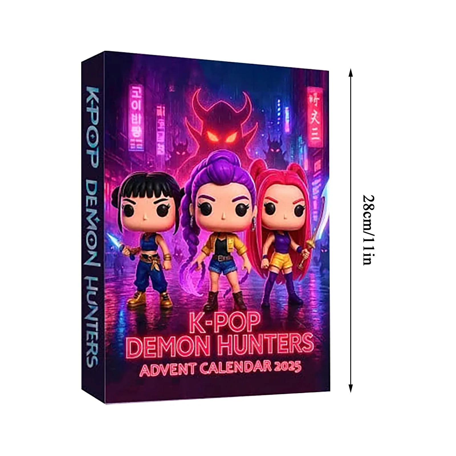 Новый Kpop Demon Hunters Адвент-календарь K Pop Demon Hunters Rumi Mira Zoey Tiger Рождественский обратный отсчет Адвент-календарь Подарок 24 дня