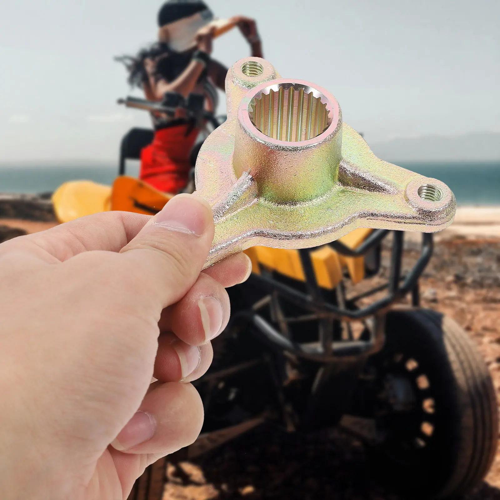 

Ось-ступица переднего колеса для картинга, прочная стальная, легко устанавливаемая, аксессуар для квадроцикла, запчасти для картинга