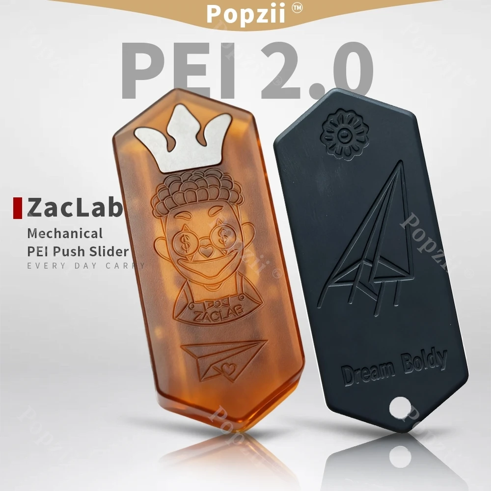 

ZacLab PEI новый маленький самолет 2,0 DingDing механический слайдер EDC офисные гаджеты для снятия стресса игрушки для взрослых и тревоги