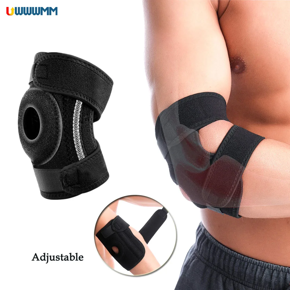 1Pcs Adjustable Elbow Support Brace Tendonitis Women Men Tennis Protector Elbow Relief Bandage Elbow Splint Stabilizer