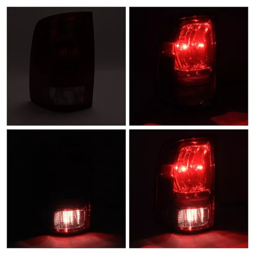 Imagen 2 del producto Conjunto de luz trasera de coche para Dodge Ram 1500 2500 3500 2009-2018, luces de freno, luces traseras con Blubs izquierda + derecha