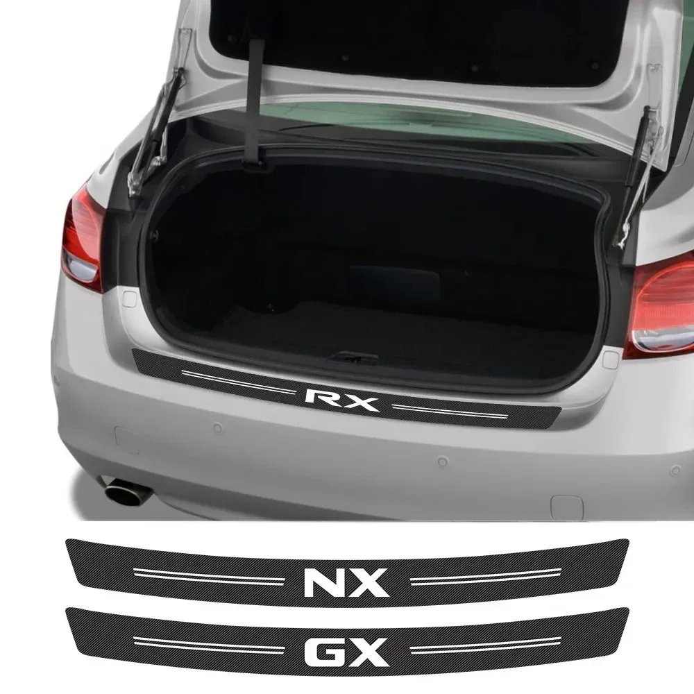 Car Trunk Guard Rear Bumper Stickers For Lexus RX 300 330 IS 250 300 GX 400 460 200 NX LX LS GS ES CT200h Fsport Accessories