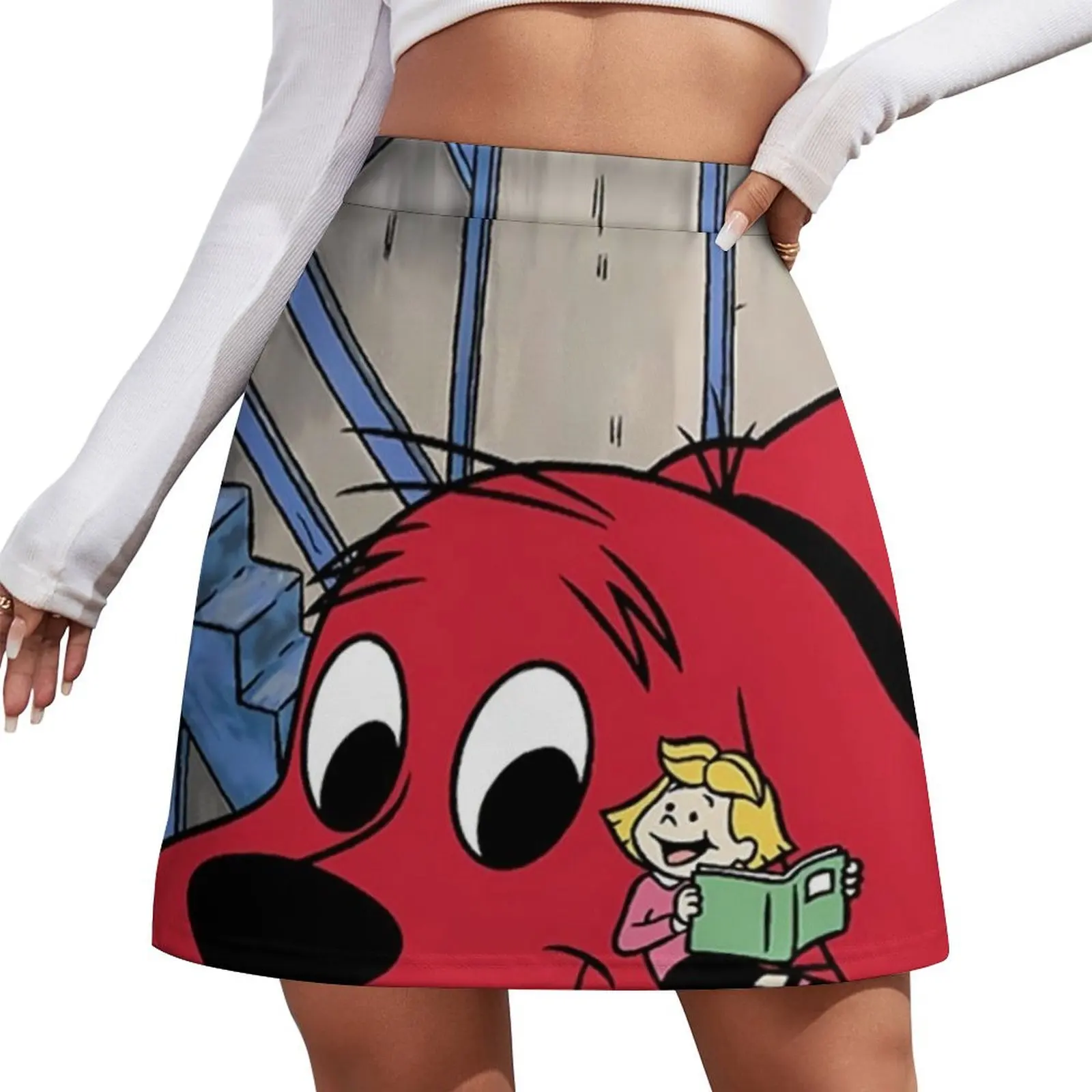 

The Big Red Dog Mini Skirt korean style clothes women 2026 luxury designer clothing women 90s vintage clothes Mini Skirt