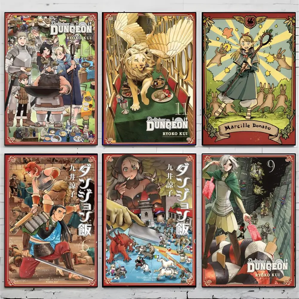 Manga Fantasy Delicious In Dungeon Poster Superior Home Space  Indoor Decorative Art & Home Decor