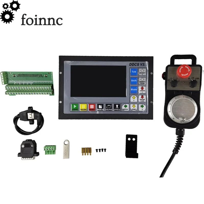 Special Offer! DDCSV3.1 3/4 500KHz G-Code Offline CNC Controller  4 Axis Emergency Stop Electronic Handwheel MPG