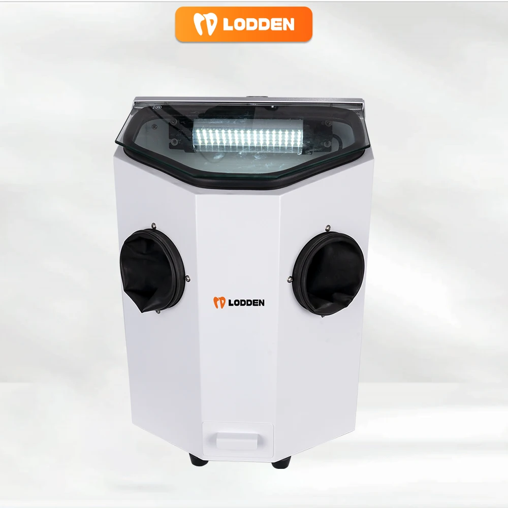60w Dental Alumina Sandblaster Machine Single/Double Pen 0.5Mpa Pressure Dental lab Alumina Sandblasting Equipment