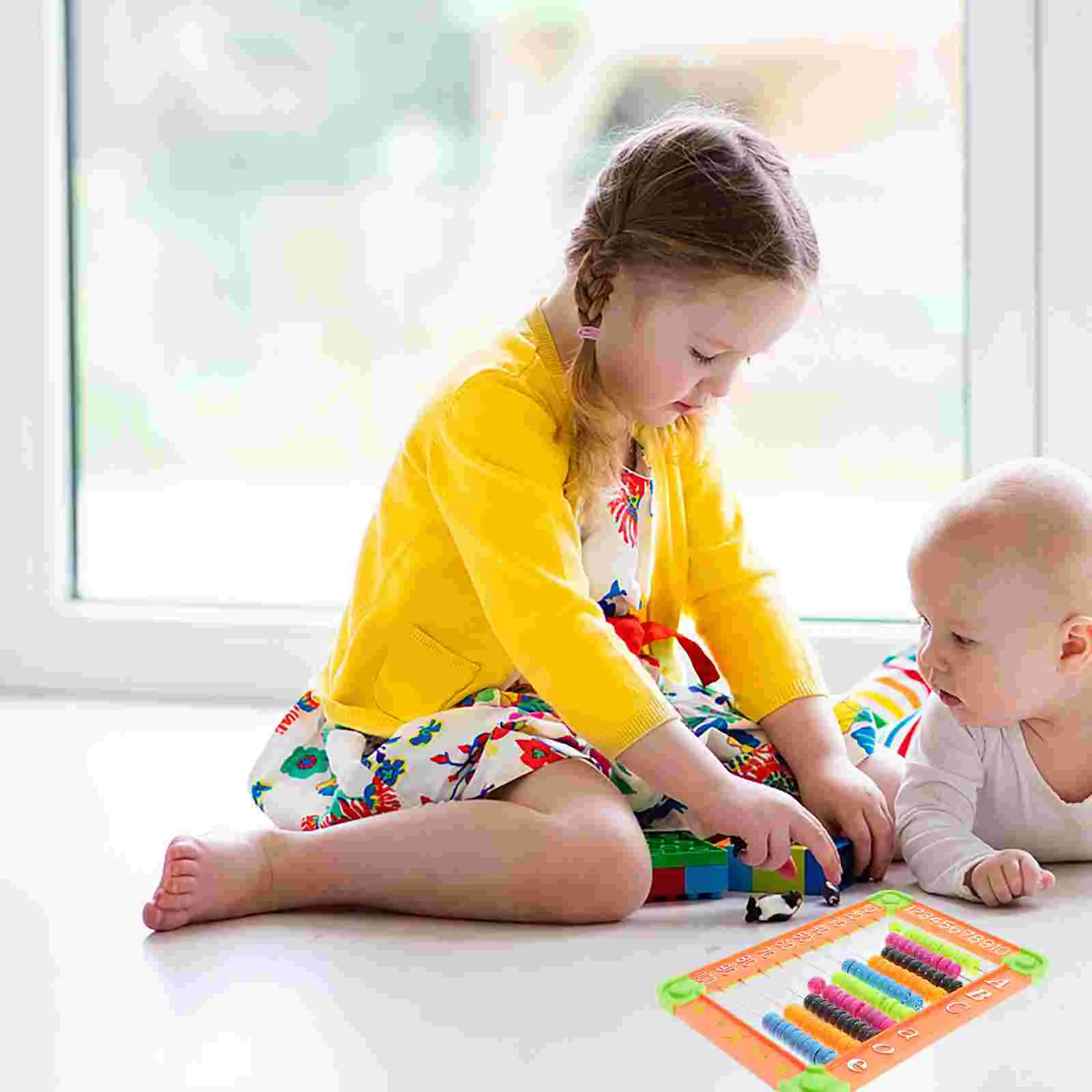 Ábaco brinquedo educativo precoce contas de aprendizagem de matemática calcular suporte bebê crianças brinquedo quebra-cabeça