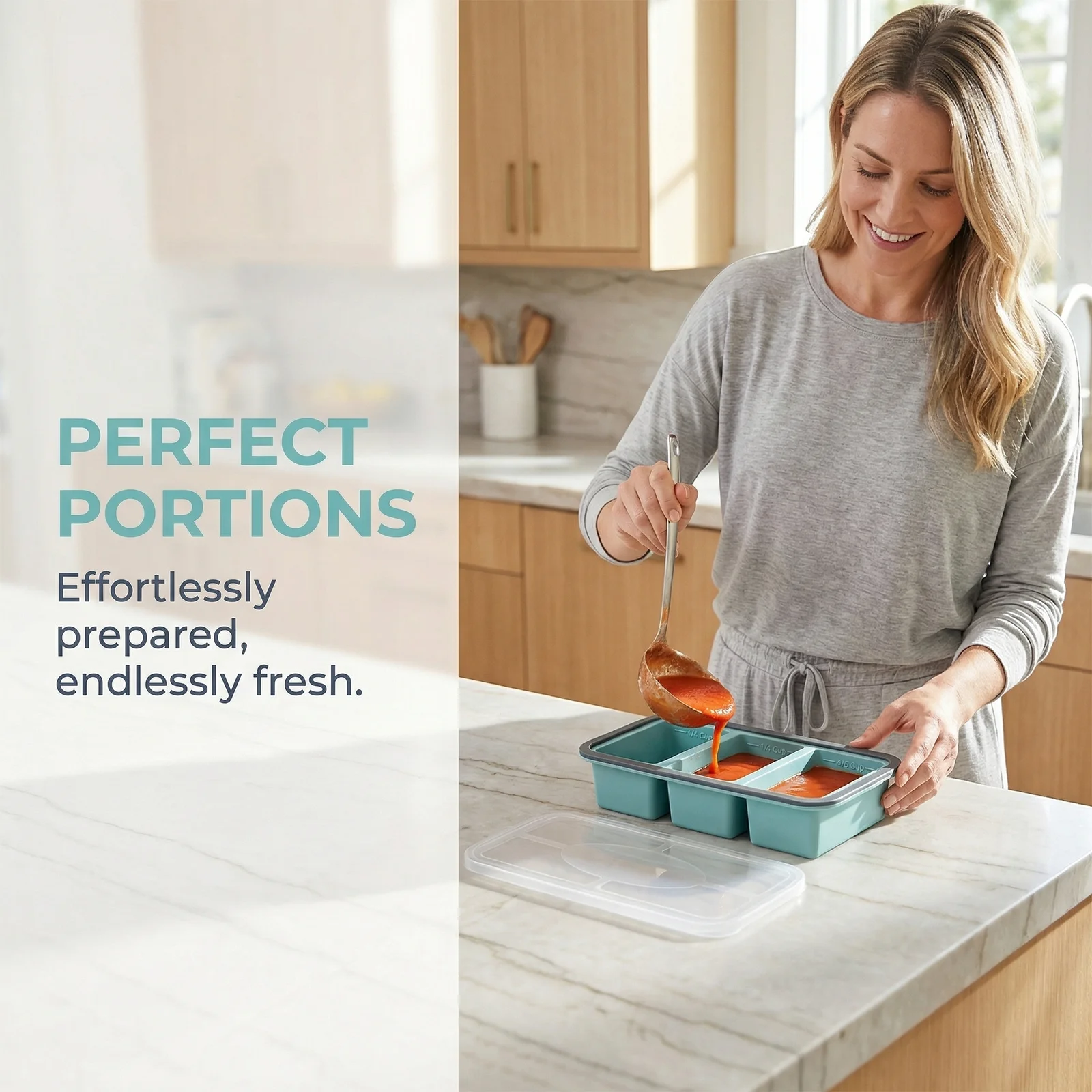Soup Cube Tray With Lid Silico - Meal Prep Menu review and price