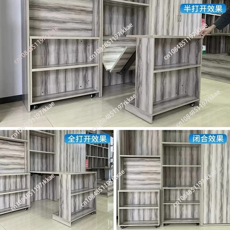Foldable Flip Down Table Hardware Multifunctional Retractable Dining Desk Support for Cabinet Bar Wine Cabinet Furniture view 2