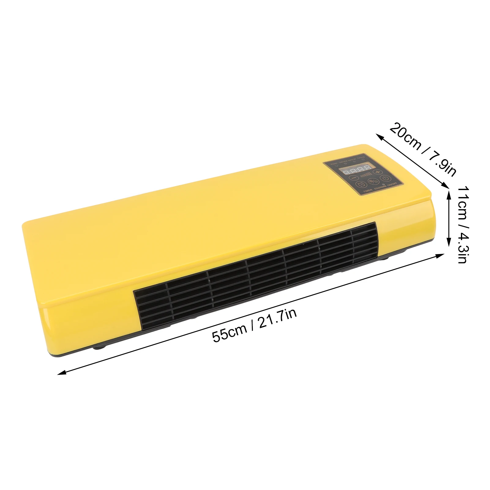 Wall Air Conditioner Energy Saving Hanging Air Conditioner with Remote Control for Bedroom Living Room Bathroom Yellow