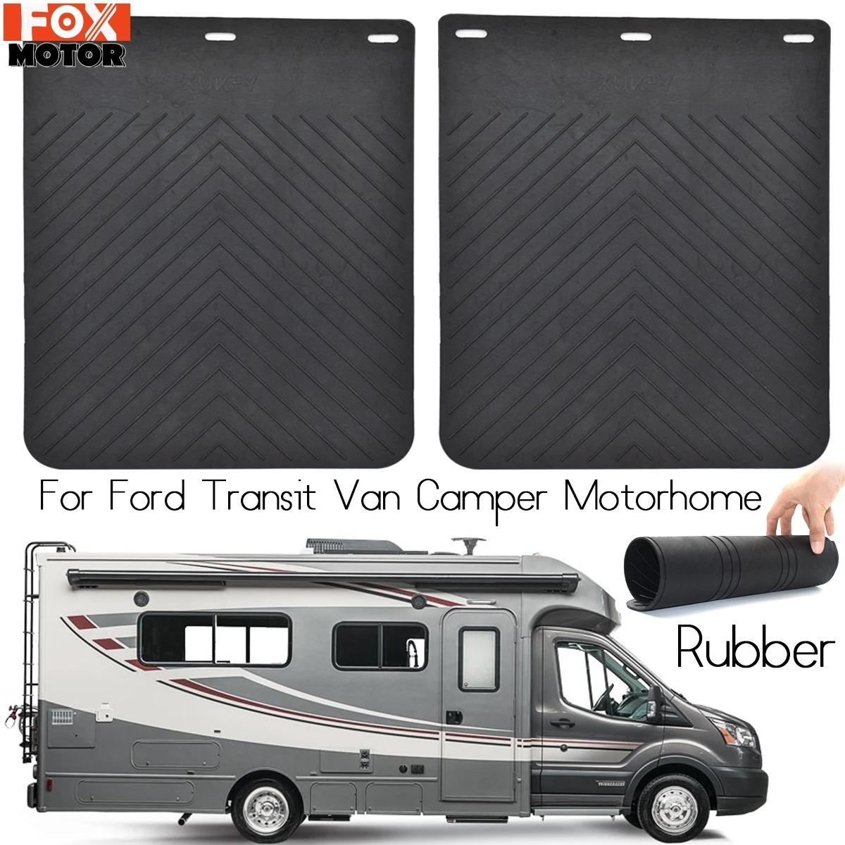 Rubber Mud Flaps For Ford Ford Transit Connect Courier Custom Mk6 Mk7 Mk8 Motorhome Camper Van Mudflaps Splash Guards Mudguards