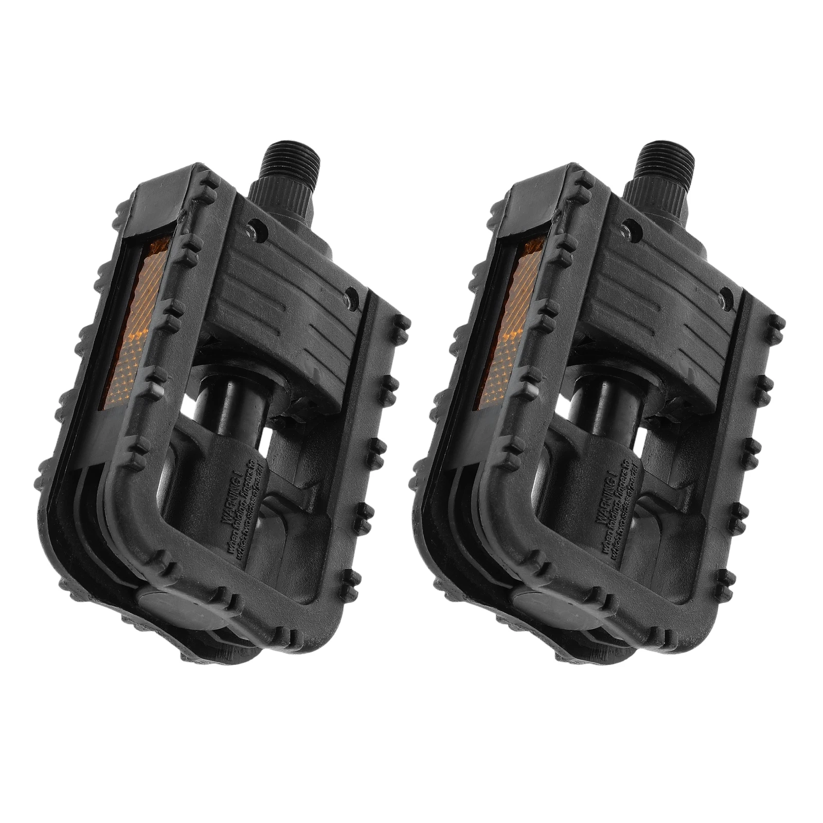 

2pcs Foot Pedal Bearings Foldable Plastic Flat Pedals for Mountain Biking Nonslip Compatibility Wide Platform Enduro Downhill
