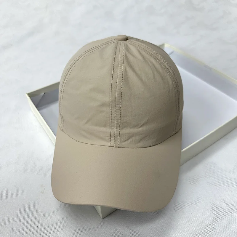 Sommer-Baseballkappe, schnell trocknend, für Herren, Sonnenhut, einfarbig, 100 % Polyester, verstellbar, cool, Outdoor, Reiten, Wandern, Kappen für Herren – Detail 5