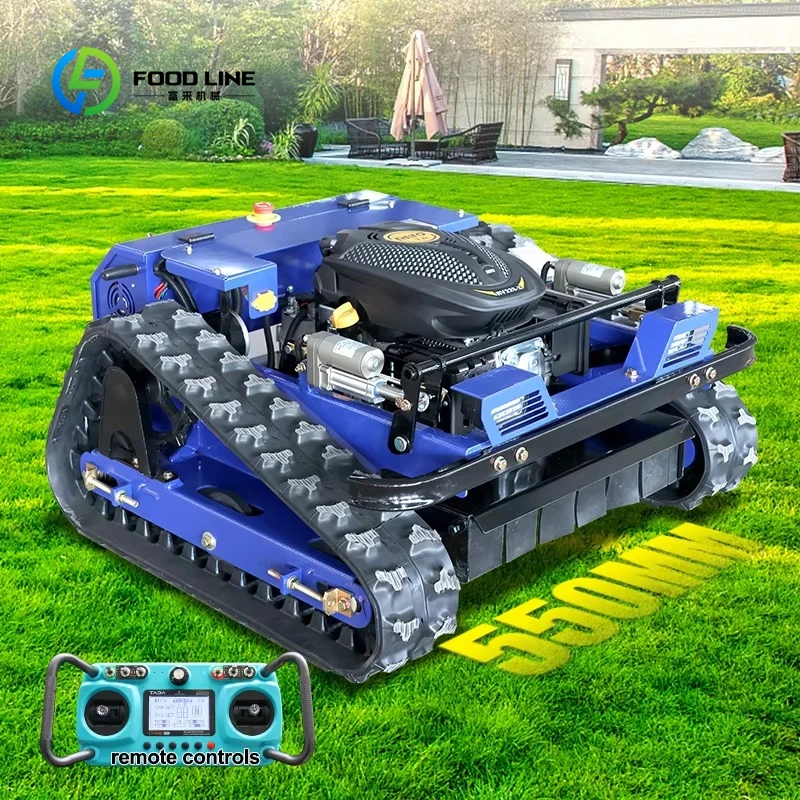 Customized Remote Control Crawler Lawn Mower Zero Turn Self-propelled Robot Grass Cutter for Golf Course Garden