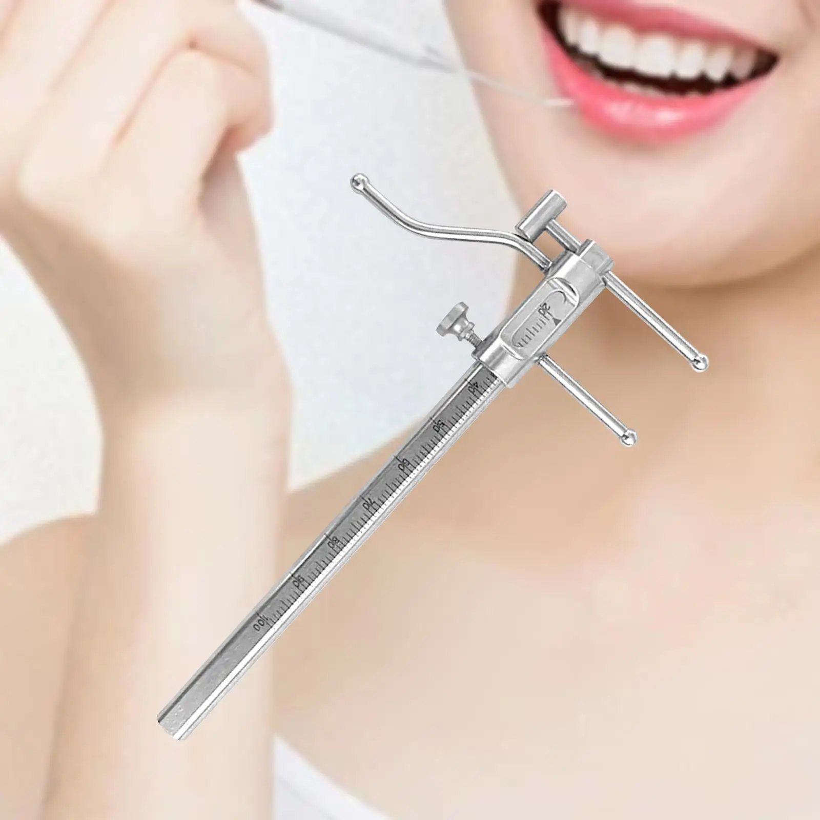 

Dental Orthodontic Gauge Portable Professional Bracket Height Moveable Adjustable Measuring Ruler Interocclusal Distance Ruler