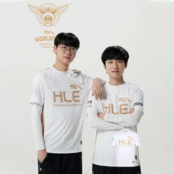 2024 Nieuwe HLE E-Sports Club Wereldfinale Limited Jersey League Of Legends Mode Fans Ondersteuning Tops Trend Peanut Doran T-shirt