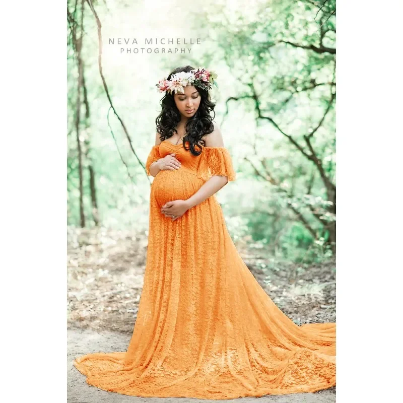 

New Maternity Lace Dress Gowns for Photo Shoot Pregnant Dress Pregnancy Dress Photography Props