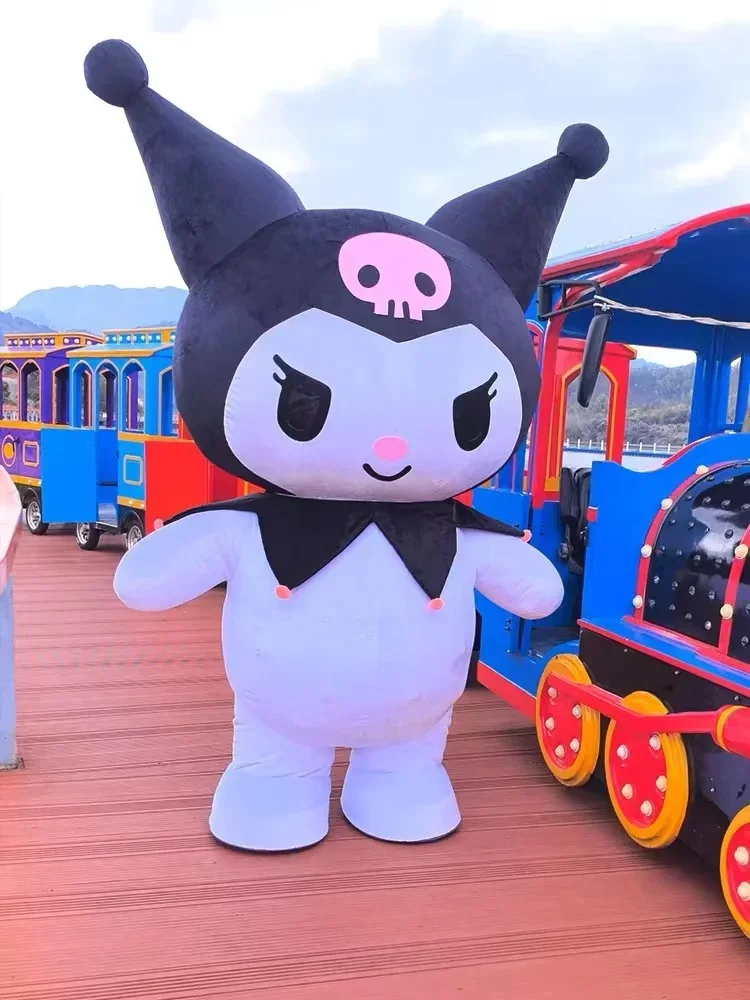 Miniso نفخ كورومي زي التميمة بلدي ميلودي تأثيري حفلة تنكرية للهالوين كرنفال عيد الميلاد الكبار تضخم وتتسابق