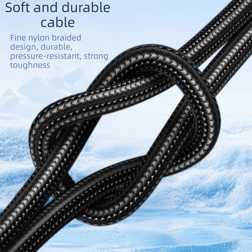 Round Hole USB Audio Cable Cd Grade Sound Quality Extension Audio Line USB To 3.5mm Cable AUX Audio Cable for Notebook