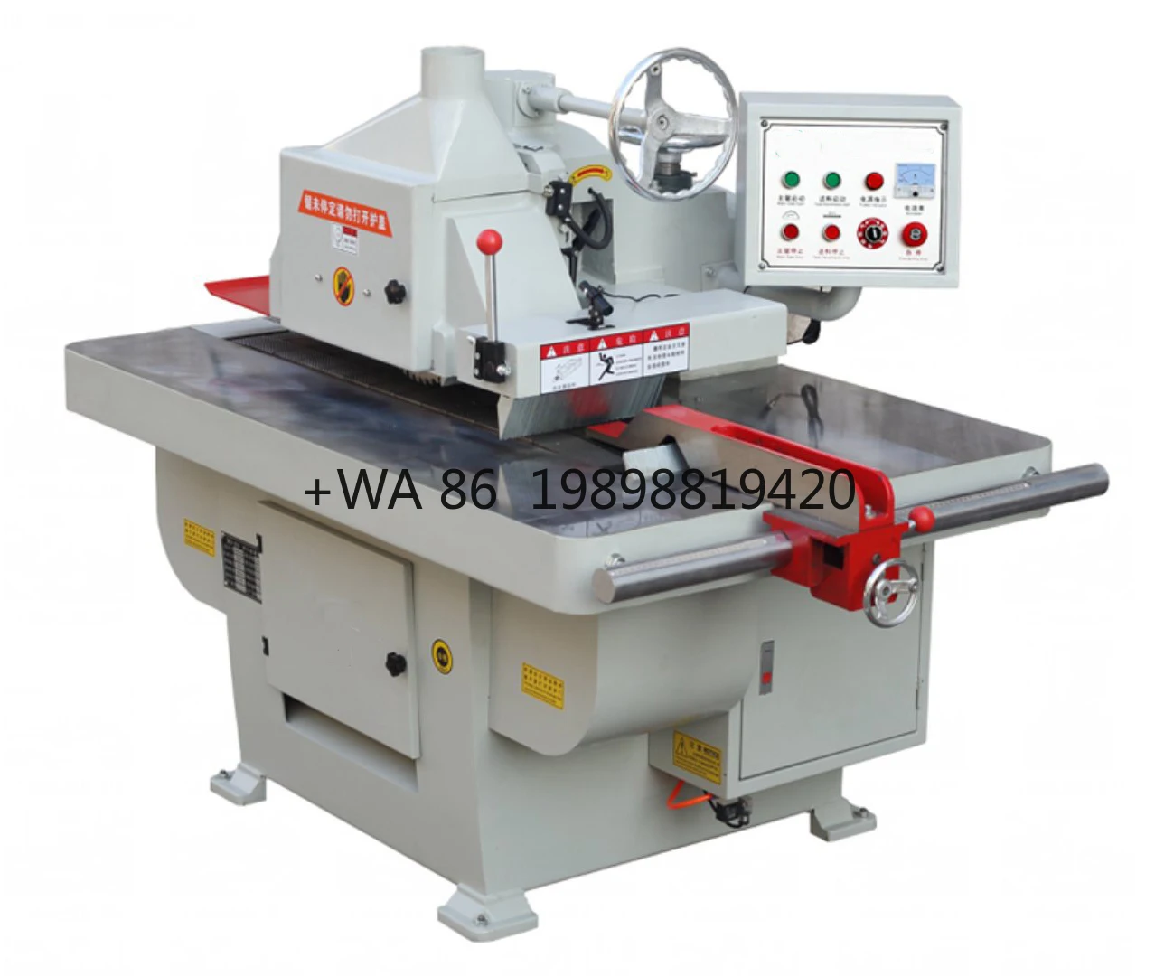 Automatic Auto Woodworking Wood Single Blade Straight Line Circular Cutting Rip Saw Cutter Ripsaw Machine Equipment