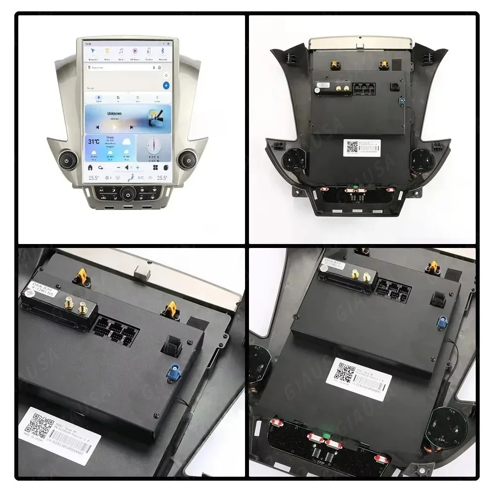 

14,5-дюймовый вертикальный экран 2K для GMC Yukon/Chevroler Tahoe Suburban 2014-2020, автомобильный радиоприемник Carplay Android 13, головное устройство Multimedi