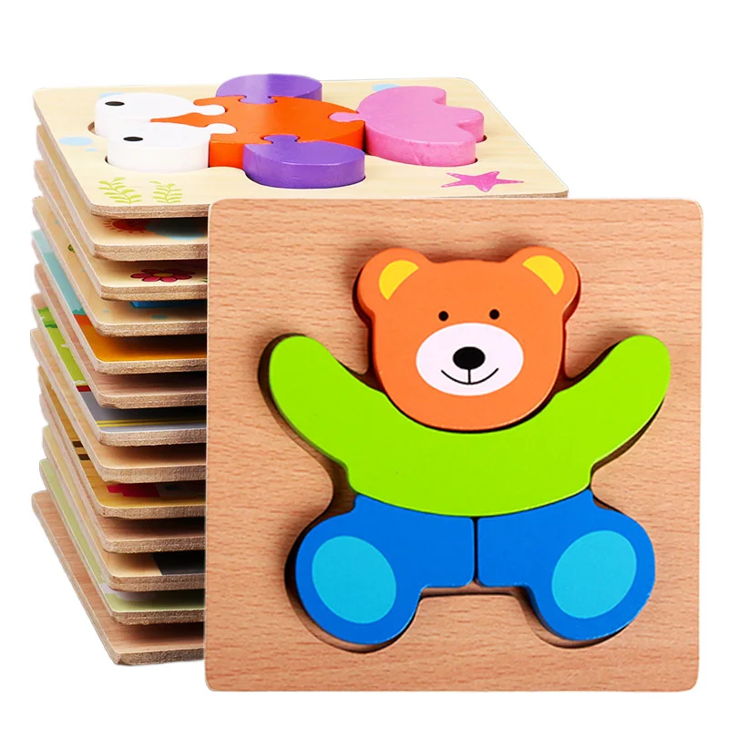 

Деревянная игрушка-головоломка, картонная коробка Монтессори, красочные обучающие развивающие игрушки, форма головоломки, когнитивное дерево для детей, подарок TMZ