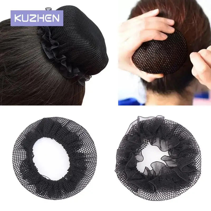 

Beautiful Bun Cover Snood Women Hair Net Ballet Dance Skating Crochet Fanchon Rhinestone Styling Headwear Accessories