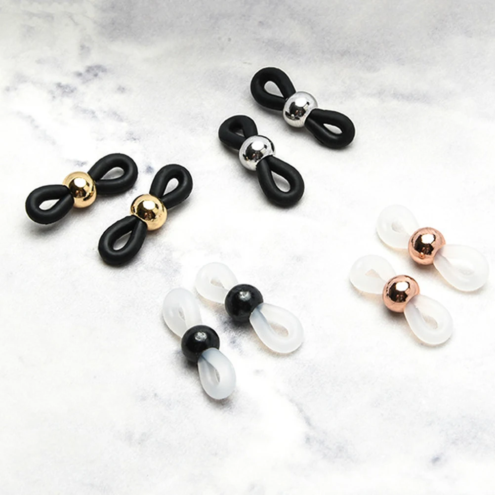 

40pcs Eyeglasses Accessories Adjustable Silicone Rings for Glasses Leg Non Slip Holder Chain Eyeglass Cord Durabl