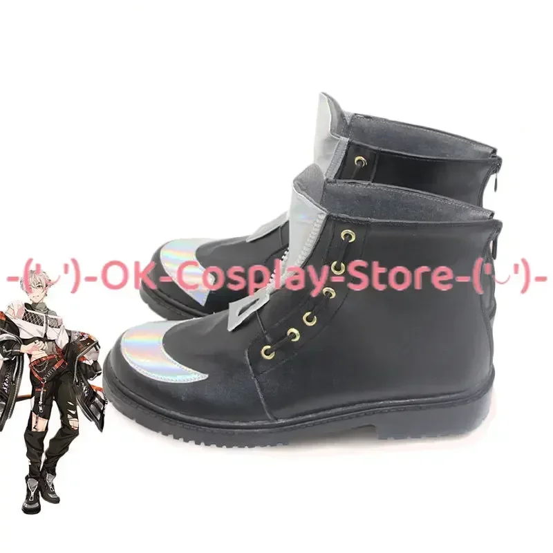 [Aangepast] Nu: Carnaval Eiden Cosplay Schoenen Anime Spel Rollenspel Kostuum Prop Halloween Carnaval Vakantie Feest PU Lederen Laarzen