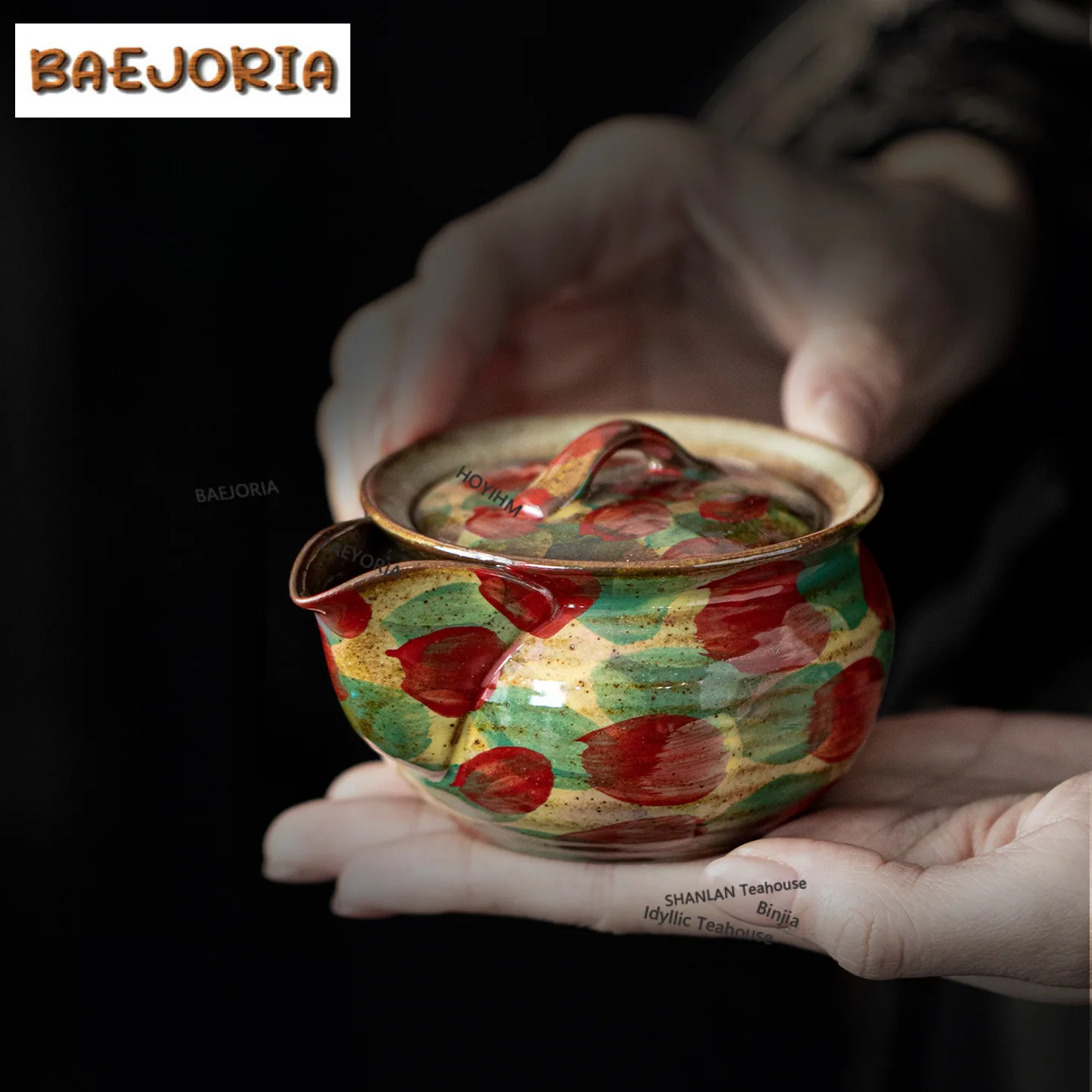 

200ml Hand-painted Dreamland Teapot Traditional Tea Infuser Pot Tea Maker Kettle With Strainer Tieguanyin Tea Ceremony Gifts