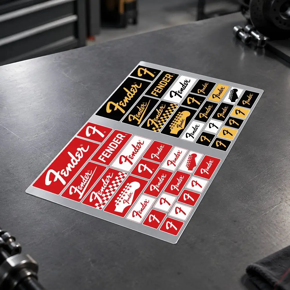 F-fen-der Motorcycle Decal Sticker Kit Reflective Graphics For Helmet Tank Fairing Body Custom Bike