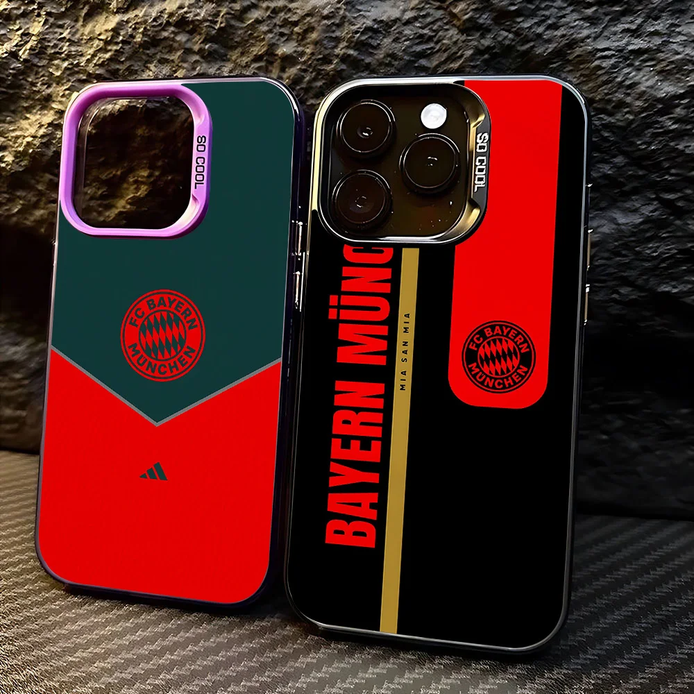 Cool B-Bayerns M-Munichs Phone Case For iPhone 16 15 14 13 12 11 mini Pro Max X XR XSMAX 8 7 Plus Anti Fall Matte Back Cover