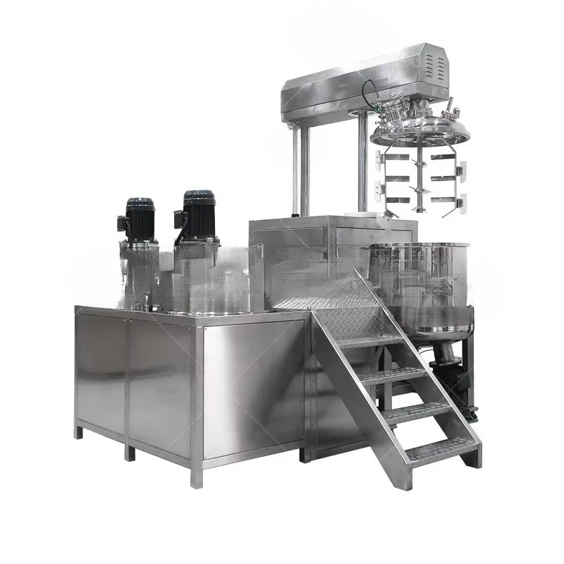 Hydraulic lifting vacuum emulsifying machine Cosmetics production homogenizer