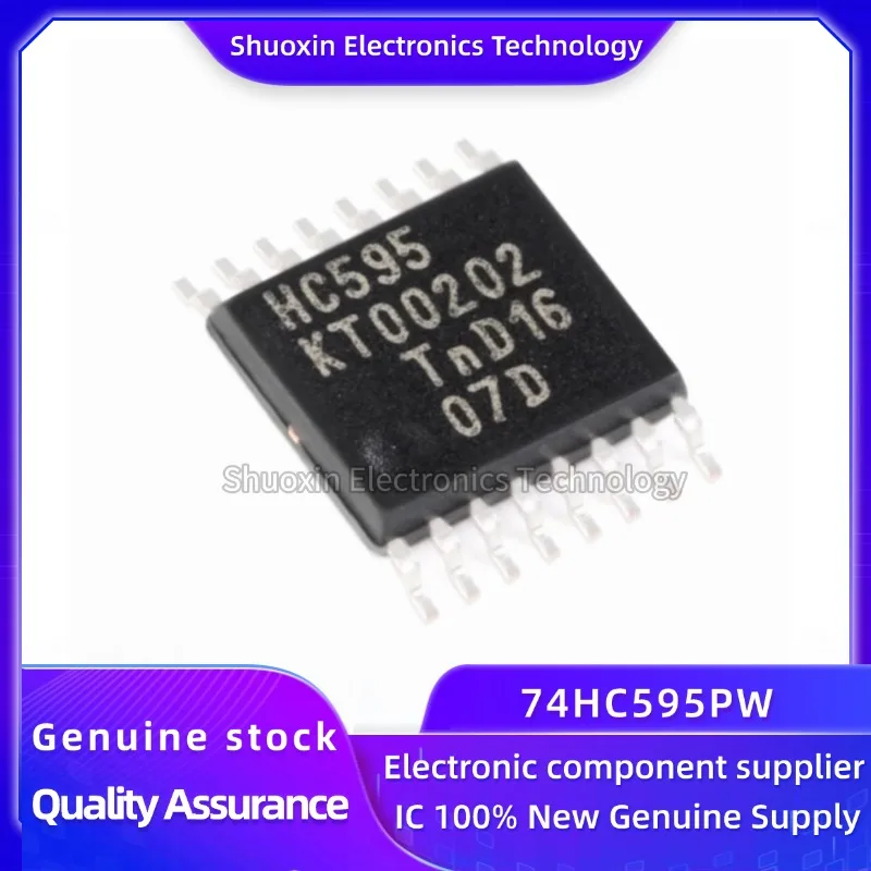 

10 Pieces of Brand New Original 74Hc595Pw, 118 Tssop-16 8-Bit Output Shift Register Logic Chip