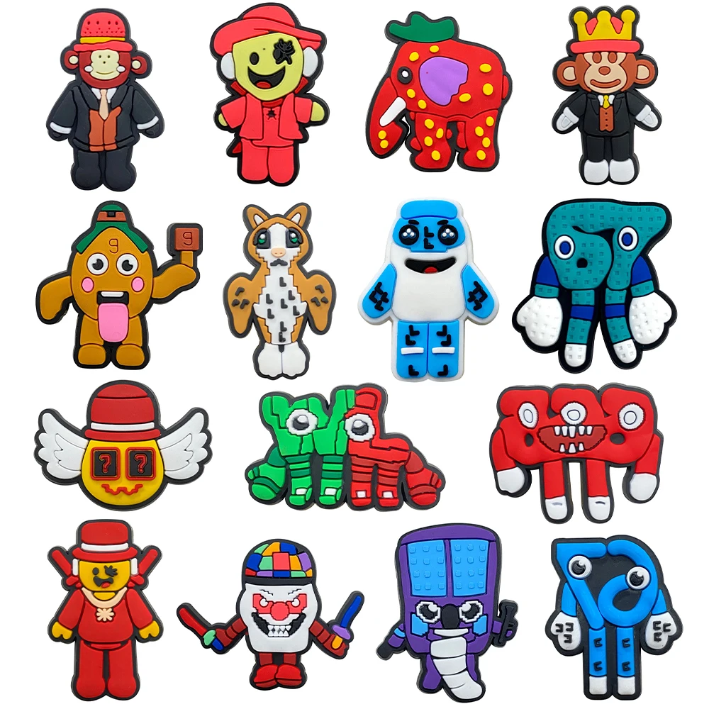 

15-100pcs Game series Shoe Charms For Slides Clogs Sandals,PVC Shoe Decorations Accessories Buckle For Christmas Birthday Gifts
