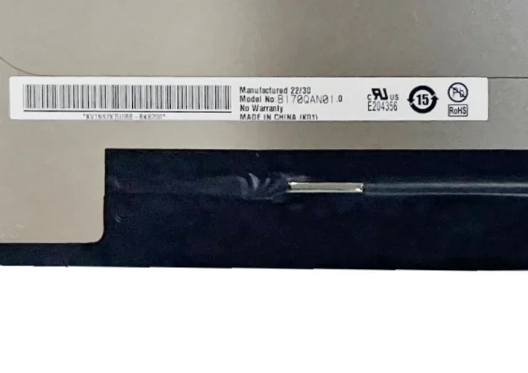 B170QAN01.0 17.0 inch 165Hz Laptop LCD Screen 2560*1600 EDP 40 Pins 100% DCI-P3
