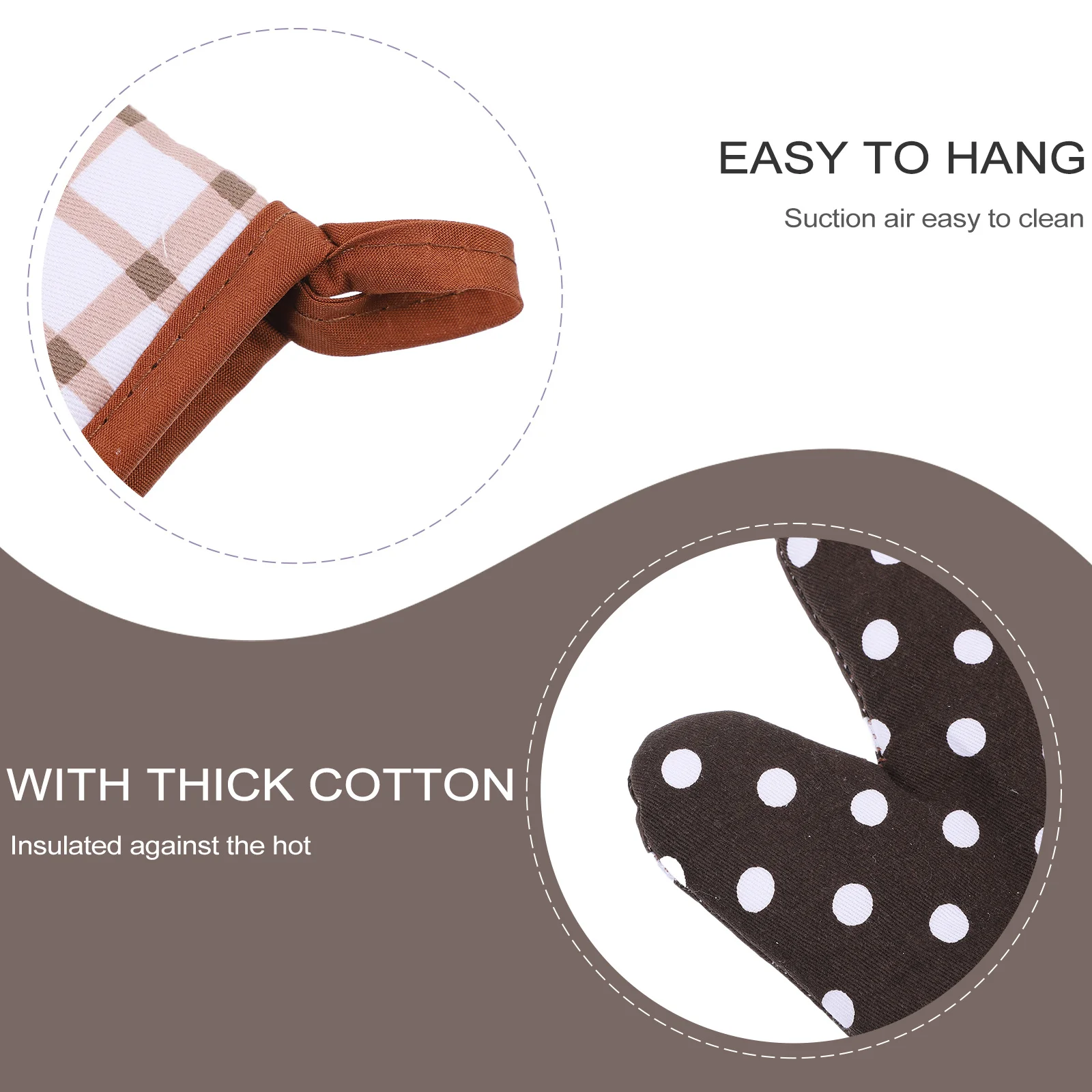 

2Pcs Heat Resistant Oven Gloves High Temperature Kitchen Baking Microwave Bbq Cooking Pot Holder Heat Insulation