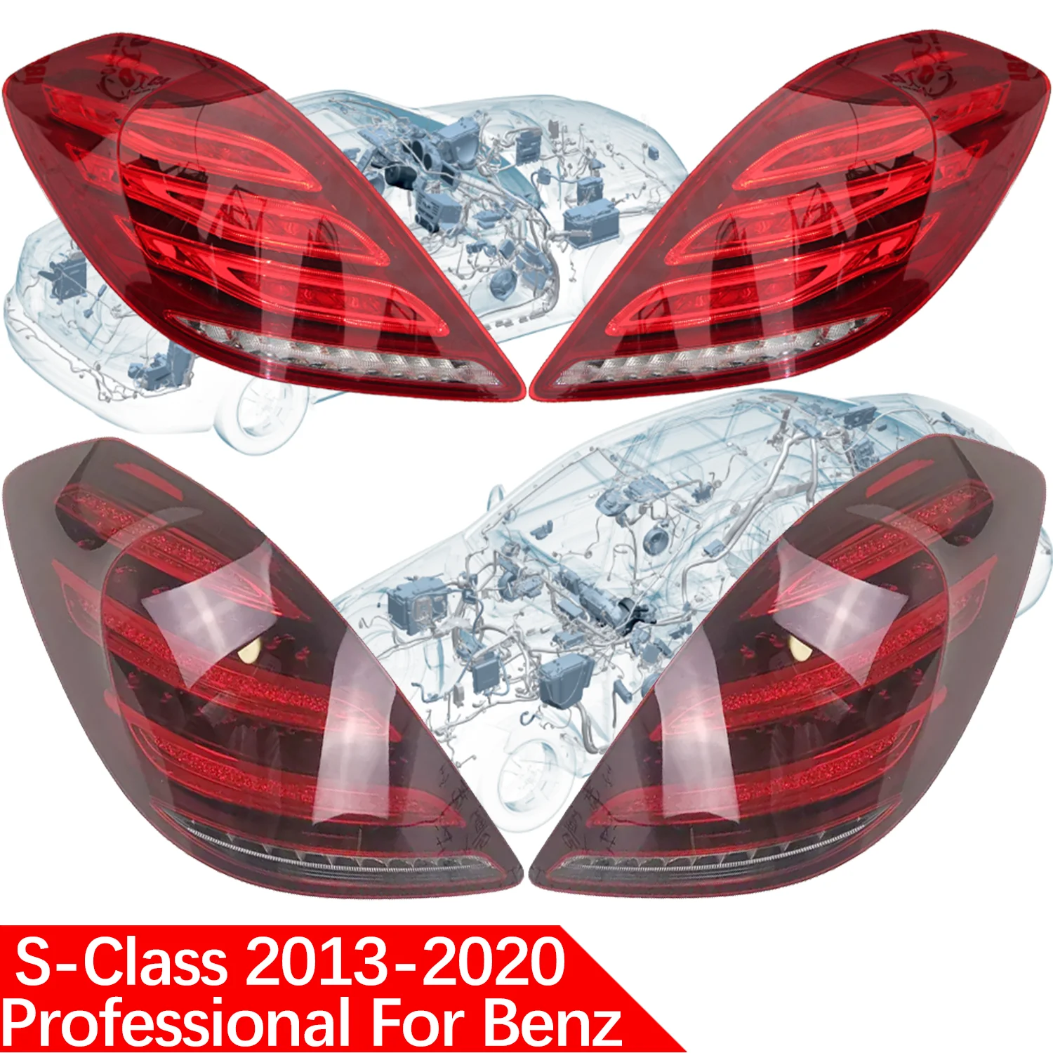 

For Mercedes Benz A2229065401 A2229066904 S class W222 V222 S300 S350 S400 S450 S500 S560 S600 LED tail light car rear taillight