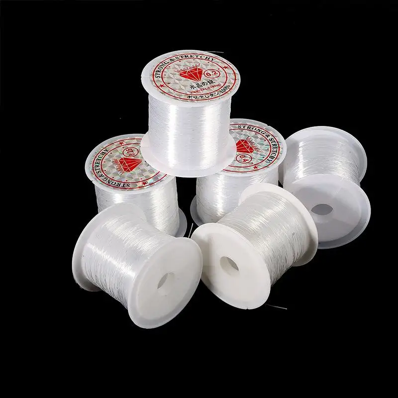 2pcs Transparent Bracelet String Cord For Jewelry Making And Bracelet Necklace Making For Sewing Thread