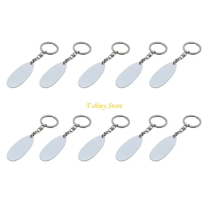 

N58F 10 Aluminum Rings Heat Transfer Ready for DIY Crafts and Corporate Gifts