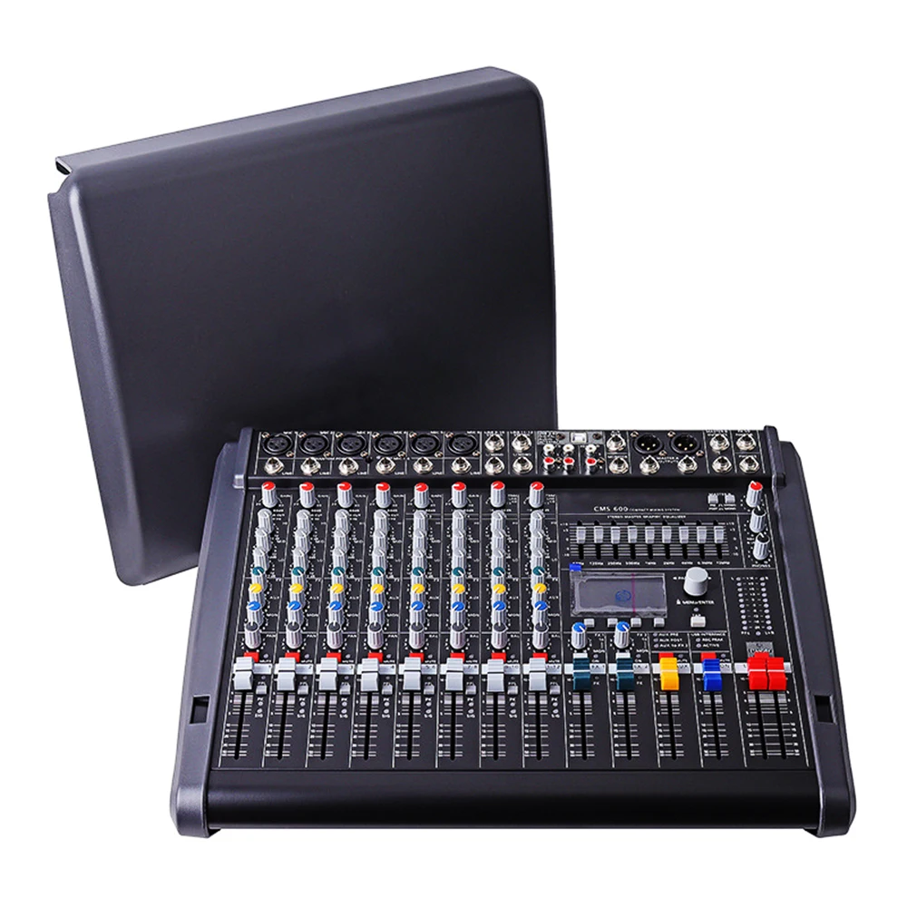 Imagem -03 - Canais Profissional Mixer de Áudio com Tampa Som Console Compacto Sistema de Mistura Efeito Processador para Performance Stage Cms600